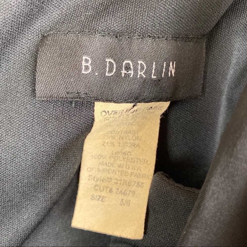 B Darlin Sleeveless Black Dress W/ Mesh Panels 5/6 - Picture 6 of 7